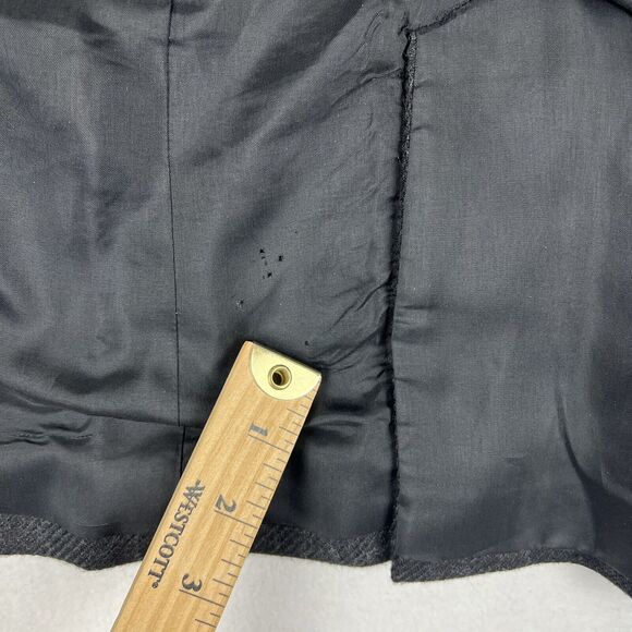 Ann Taylor Loft Wool Blend Glen Plaid 2 Flap Blazer Women’s SZ 4 Gray/Black - Picture 8 of 10